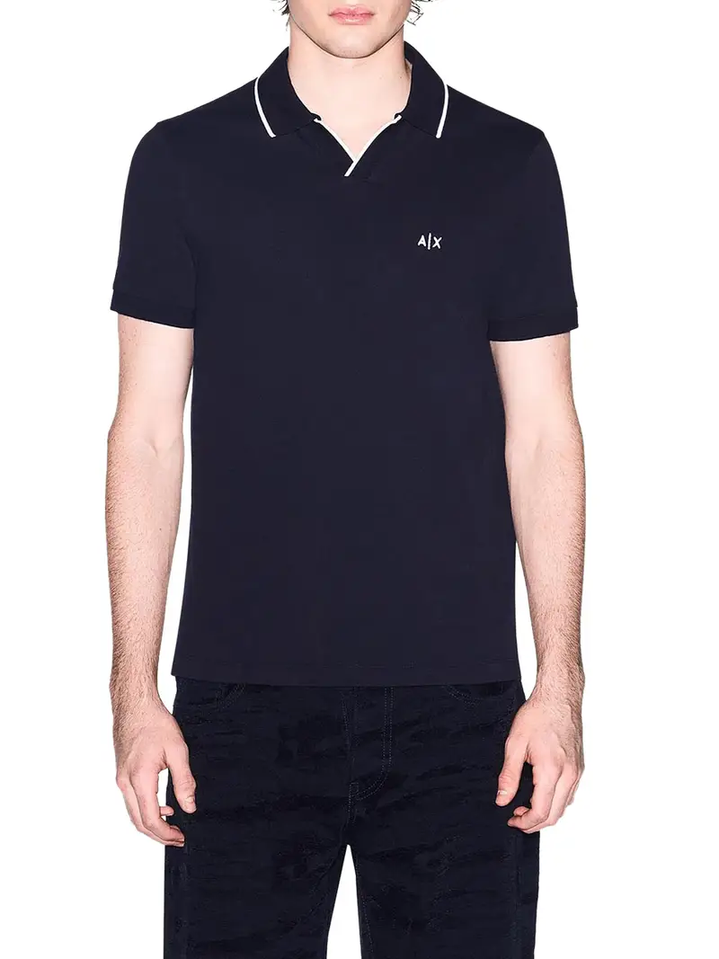 polo armani exchange da uomo - blu
