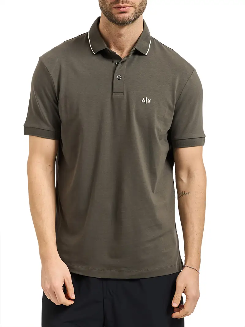 polo armani exchange da uomo - grigio