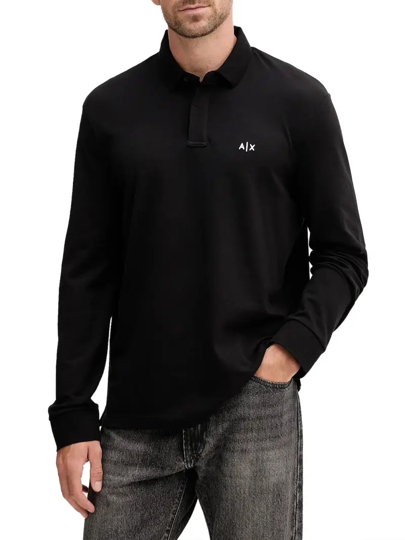 Armani Exchange Polo Uomo Nero 3472139