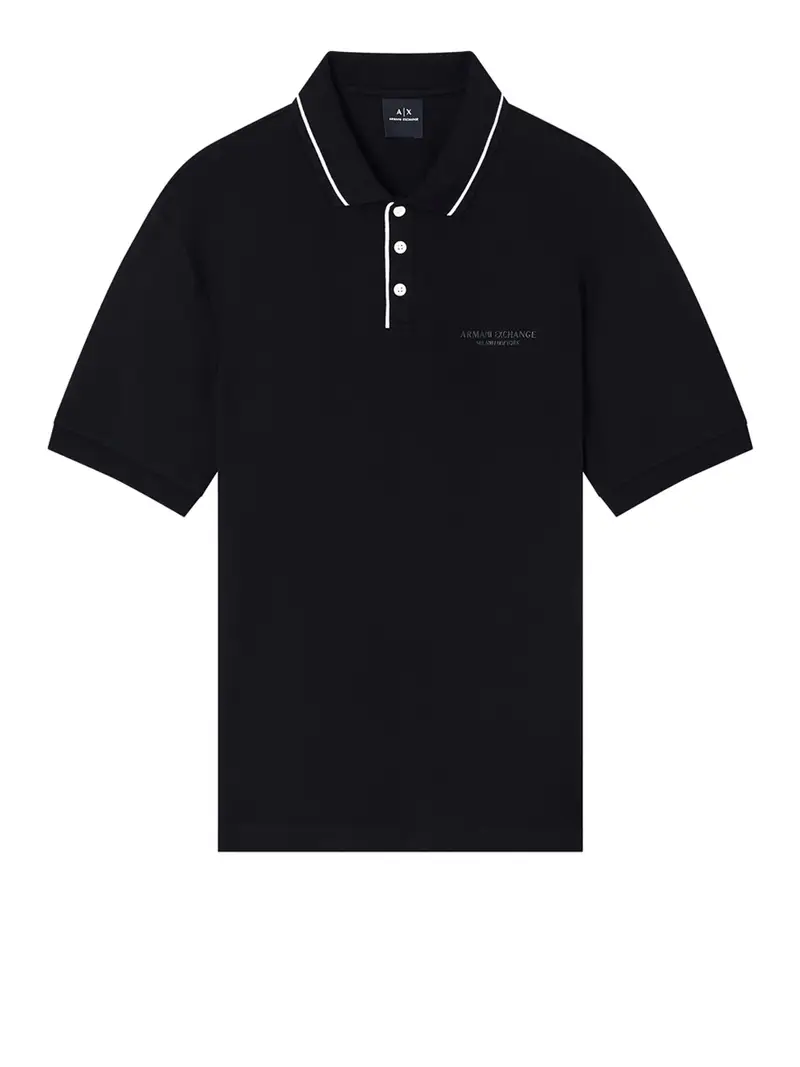 polo armani exchange da uomo - nero