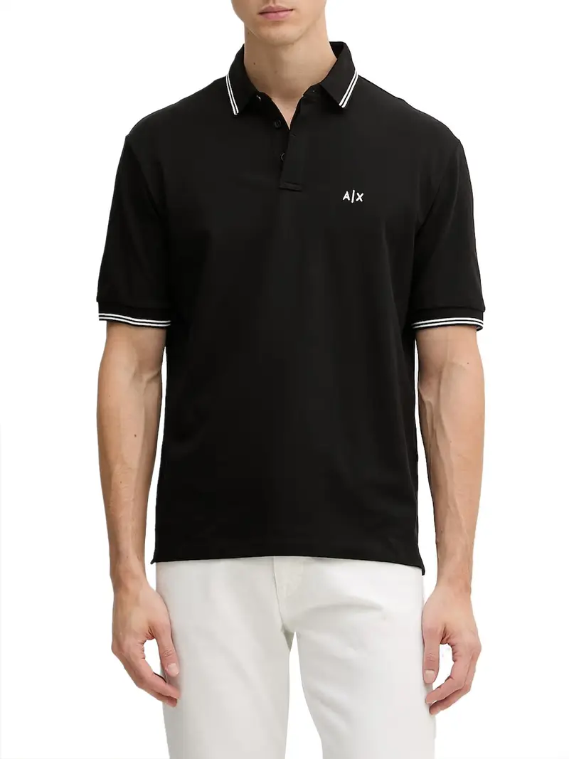 polo armani exchange da uomo - nero
