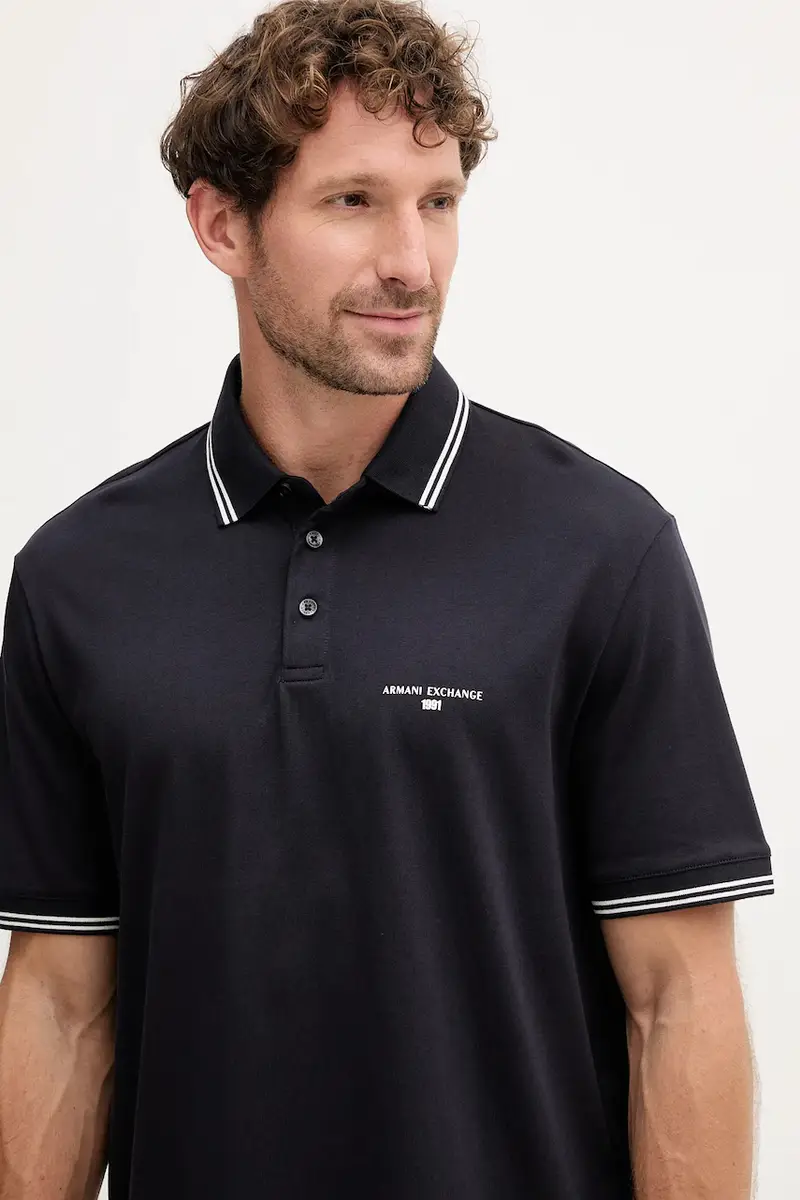 Armani Exchange Polo Blu 4182262 miniatura 3