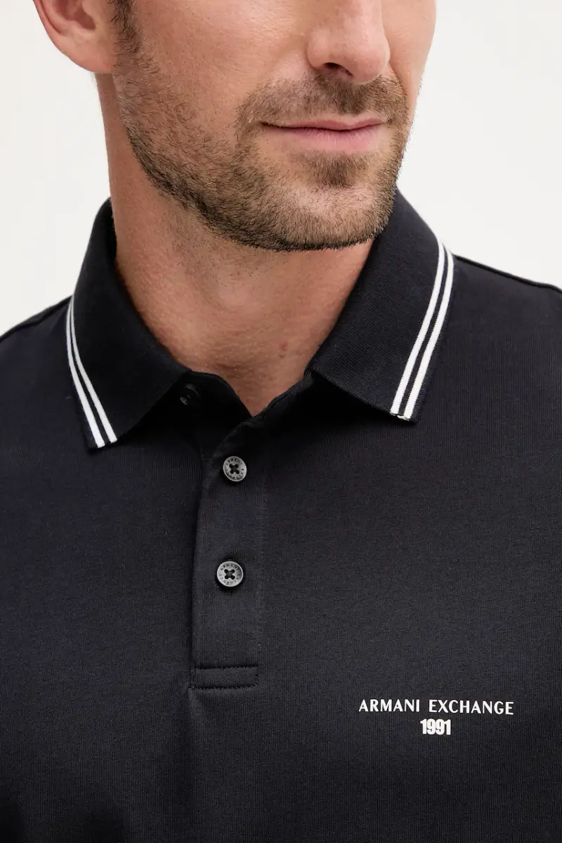 Armani Exchange Polo Blu 4182262 miniatura 4