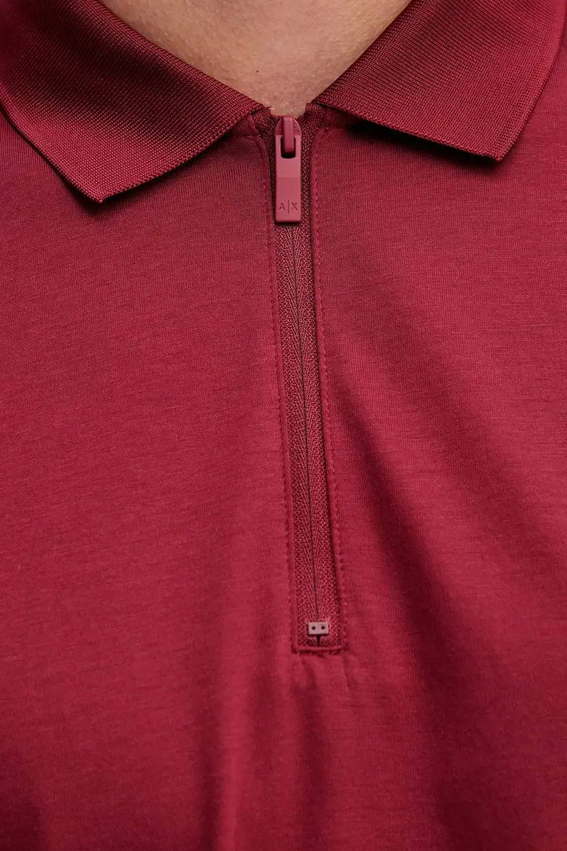 polo in cotone colore granata XM001291 AF10364 miniatura 5