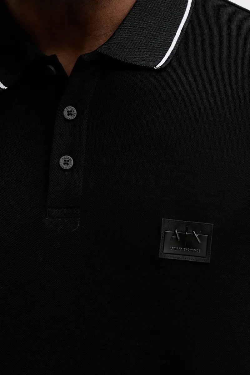 Armani Exchange Polo Nero 3957608 miniatura 5