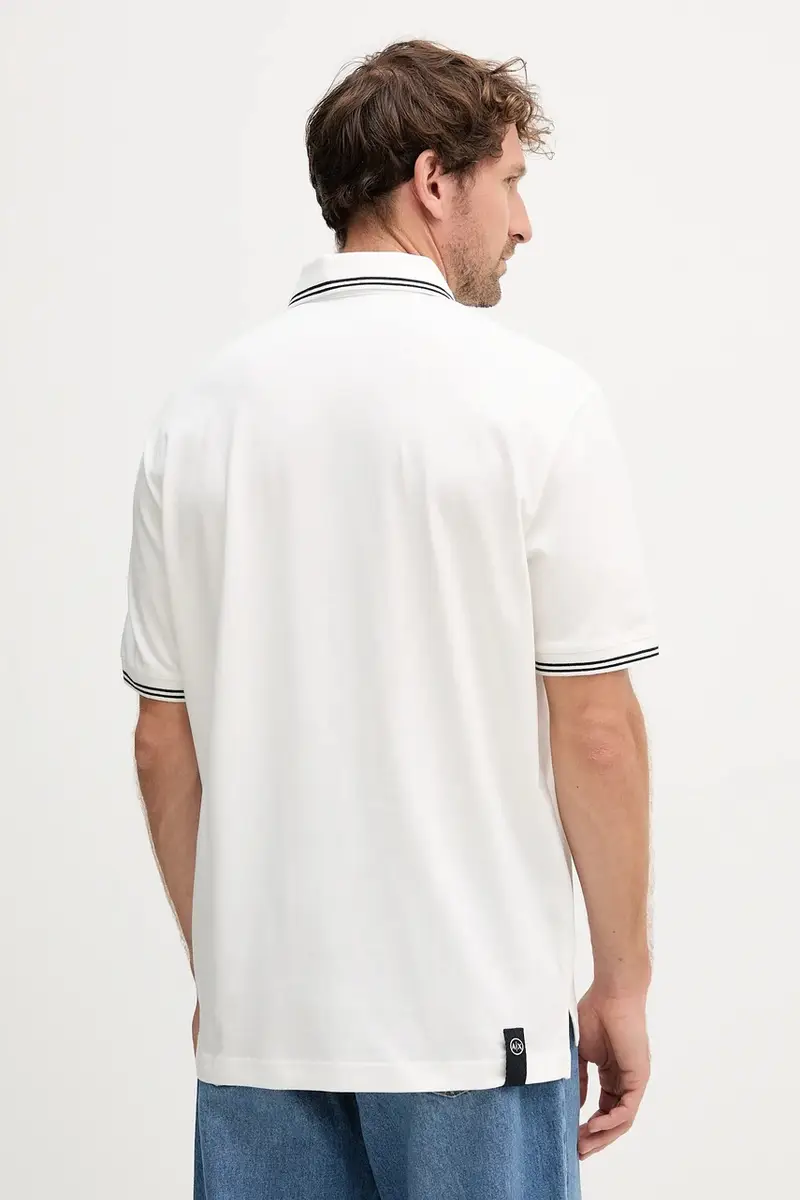 Armani Exchange Polo Uomo Beige 3572298 miniatura 2