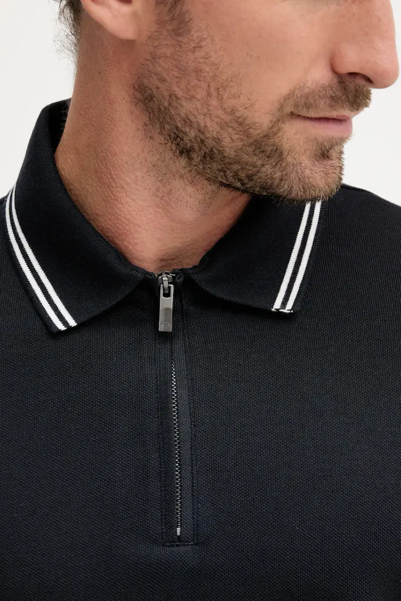 Armani Exchange Polo Uomo Blu 3592915 miniatura 4