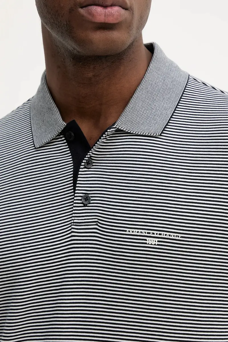 Armani Exchange Polo Uomo Blu 3593015 miniatura 5