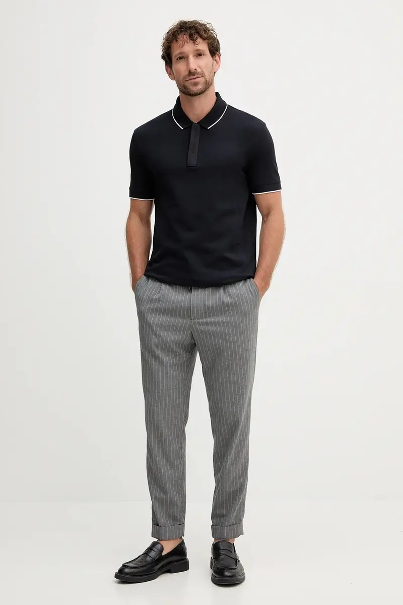 Armani Exchange Polo Uomo Blu 2982715 miniatura 2