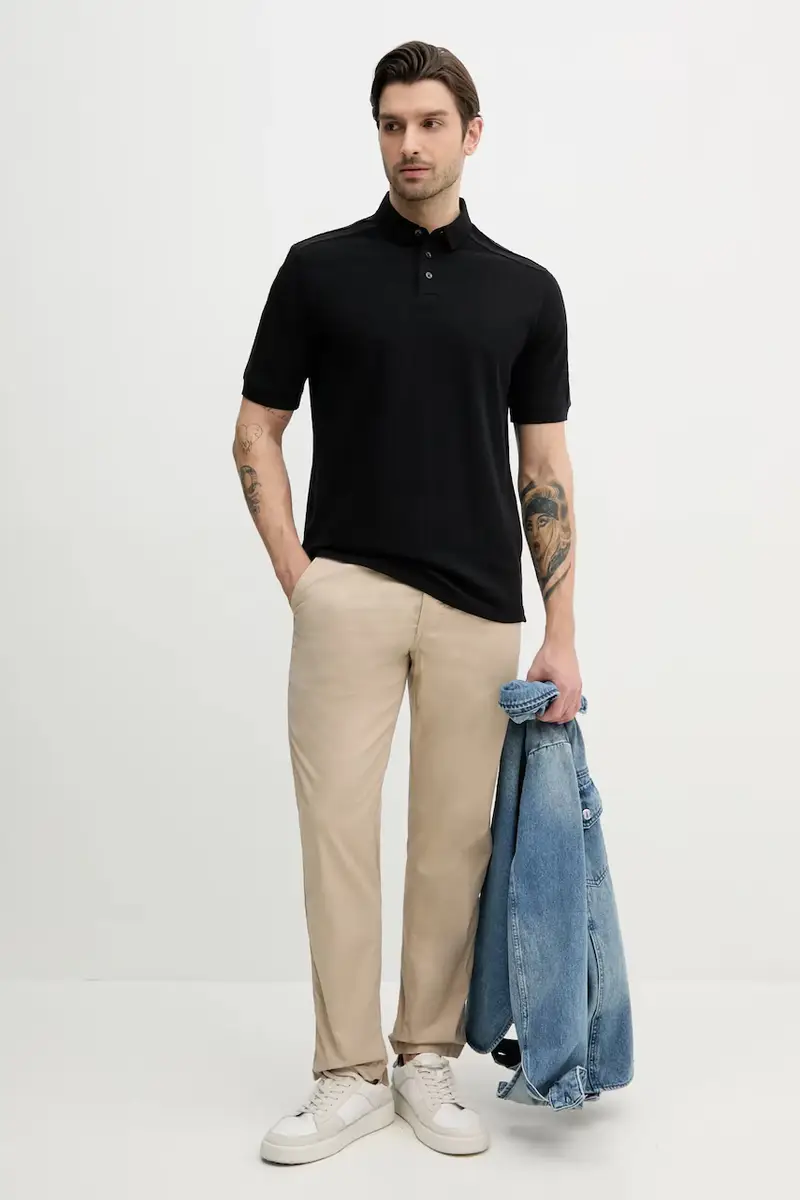 Armani Exchange Polo Uomo Nero 3455019 miniatura 2