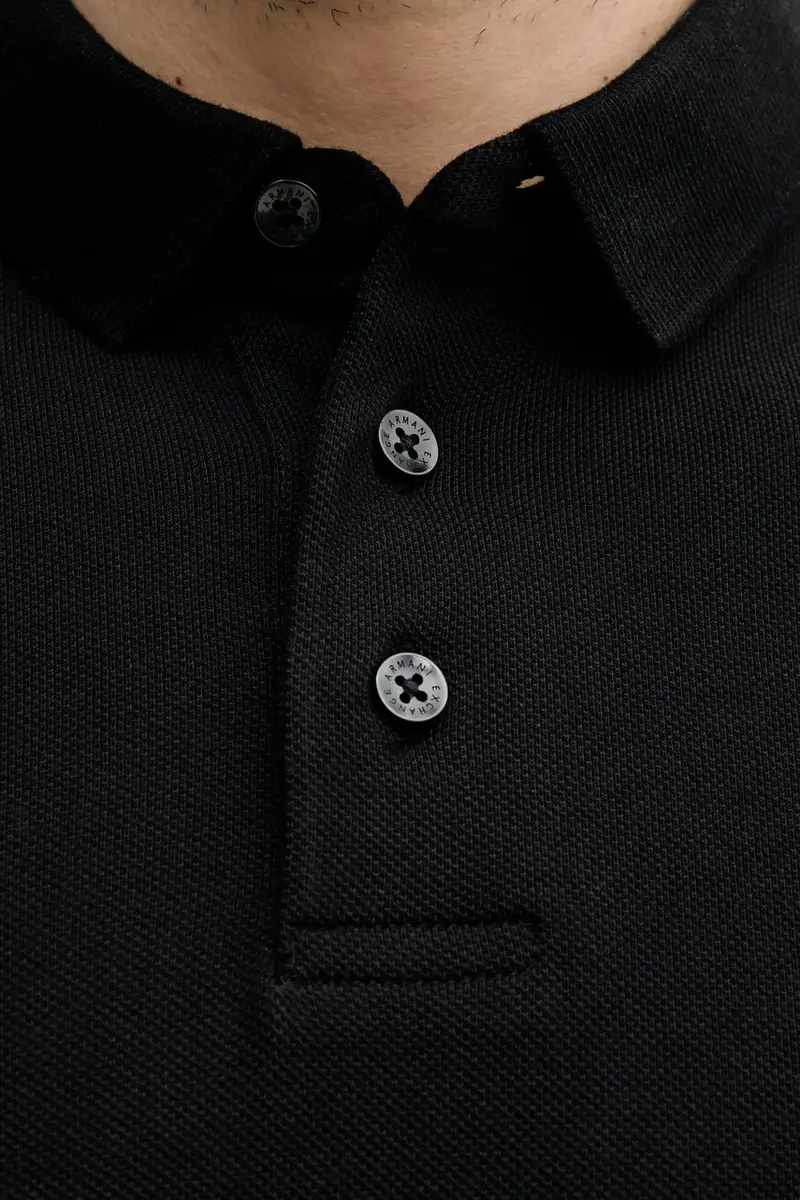 Armani Exchange Polo Uomo Nero 3455019 miniatura 5