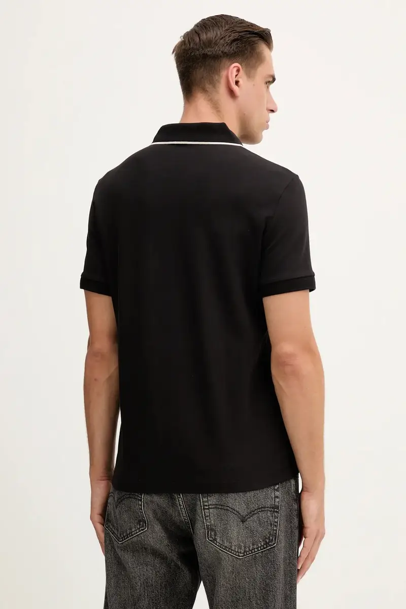 Armani Exchange Polo Uomo Nero 3642106 miniatura 3