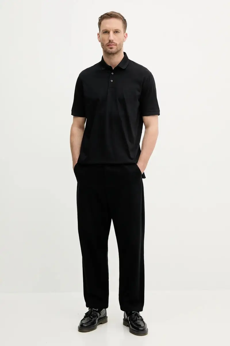 Armani Exchange Polo Uomo Nero 3335685 miniatura 2