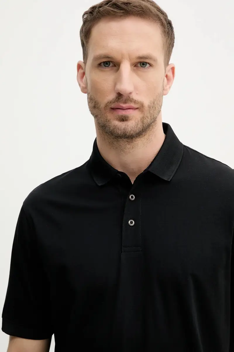 Armani Exchange Polo Uomo Nero 3335685 miniatura 4