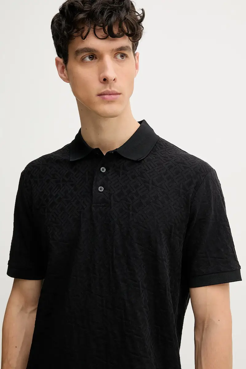 Armani Exchange Polo Uomo Nero 3336817 miniatura 4