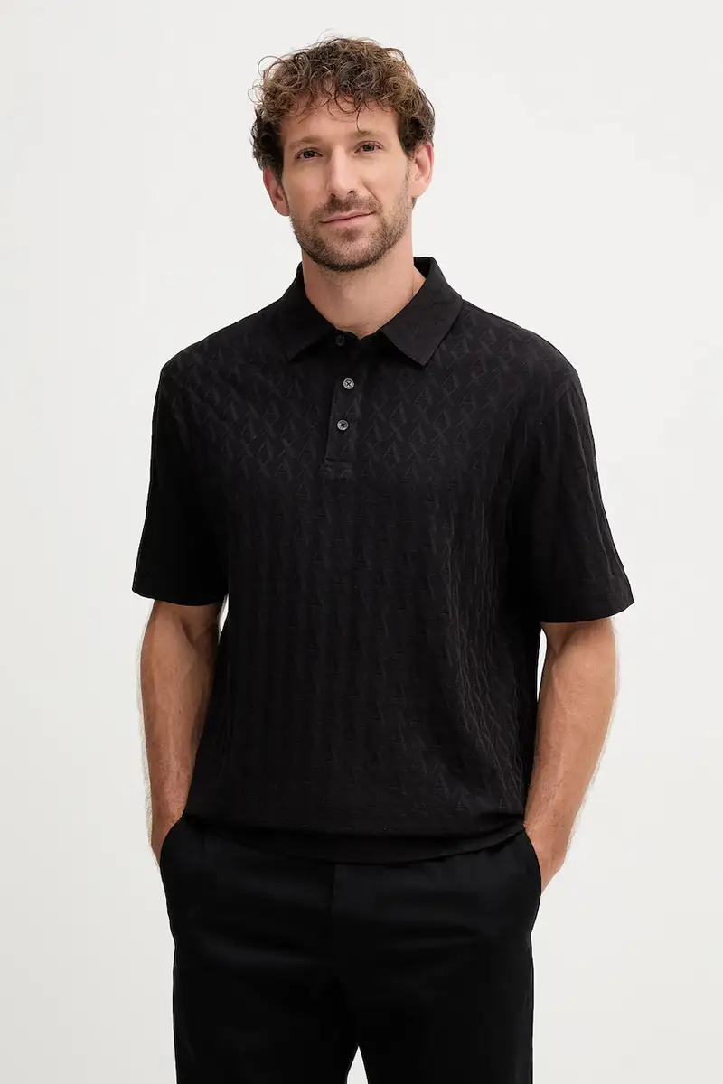 Armani Exchange Polo Uomo Nero 3152236