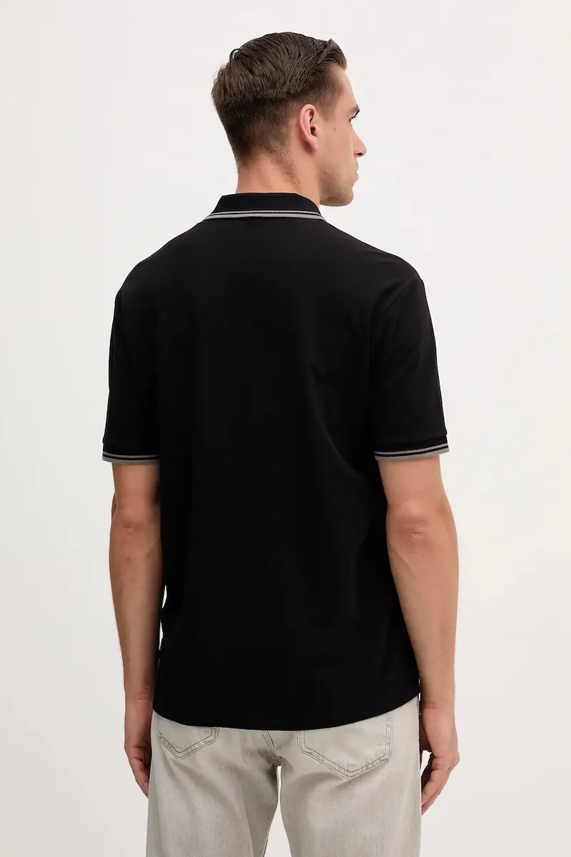 Armani Exchange Polo Uomo Nero 3642016 miniatura 2