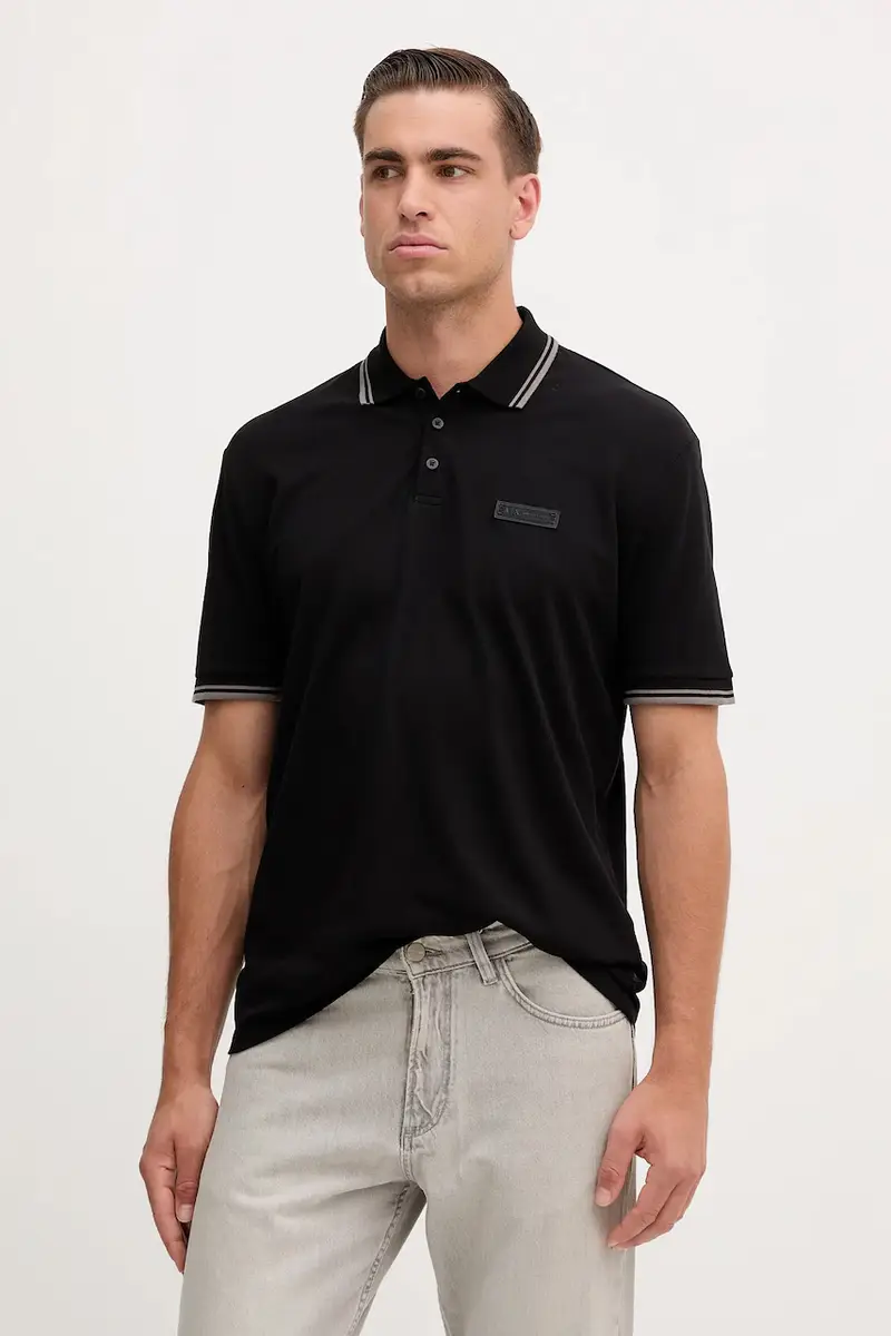 Armani Exchange Polo Uomo Nero 3642016
