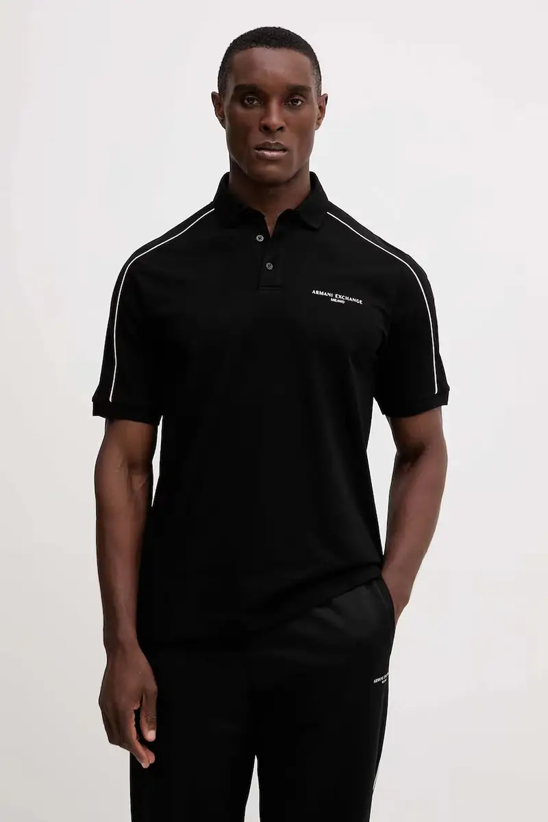 Armani Exchange Polo Uomo Nero 3777436