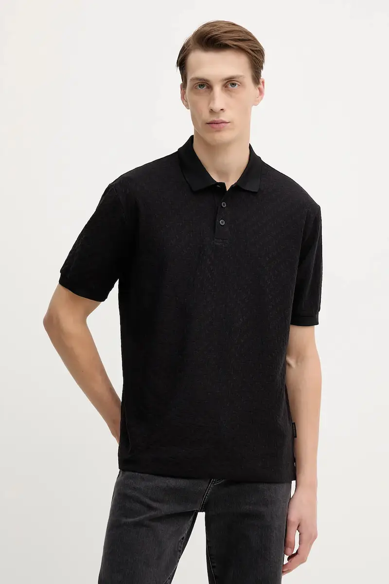 Armani Exchange Polo Uomo Nero 3641898