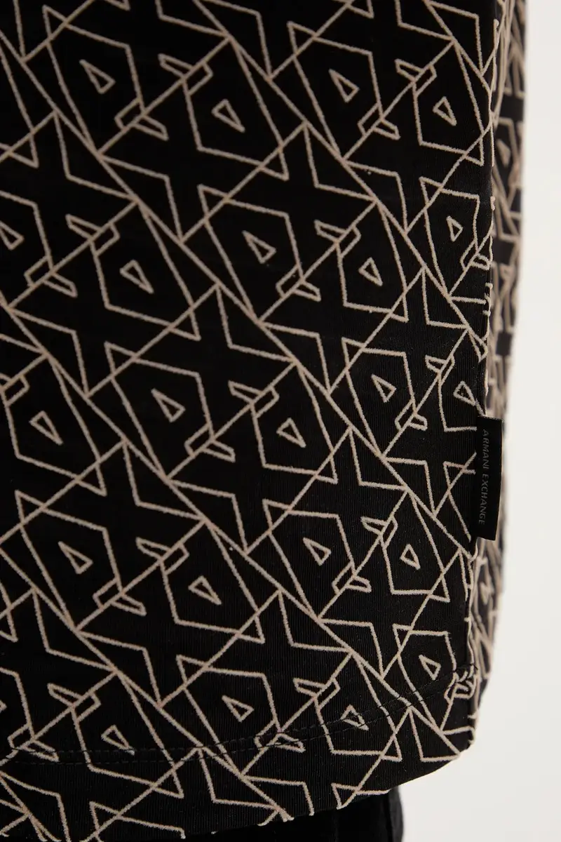 Armani Exchange Polo Uomo Nero 3641746 miniatura 5