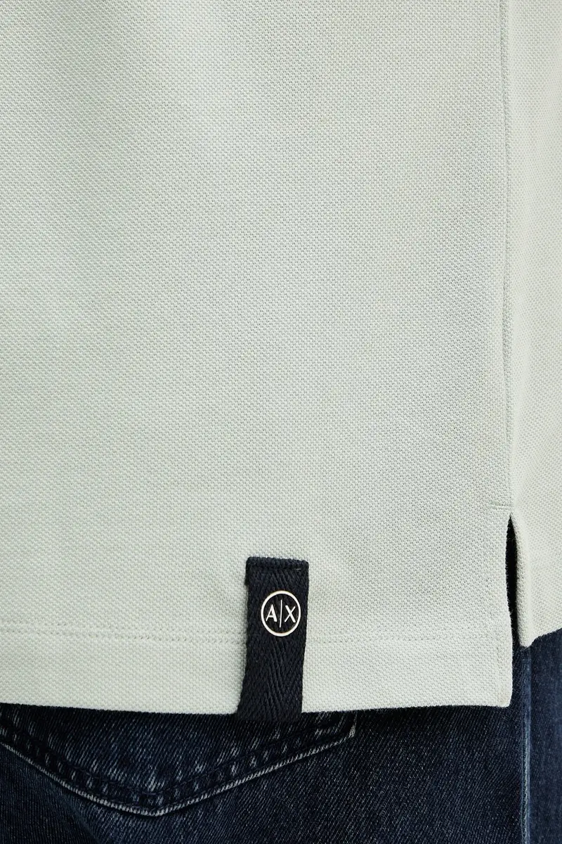 Armani Exchange Polo Uomo Verde 3669209 miniatura 4