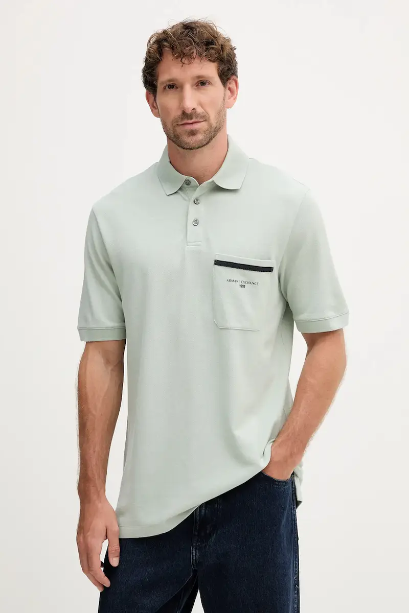 Armani Exchange Polo Uomo Verde 3669209
