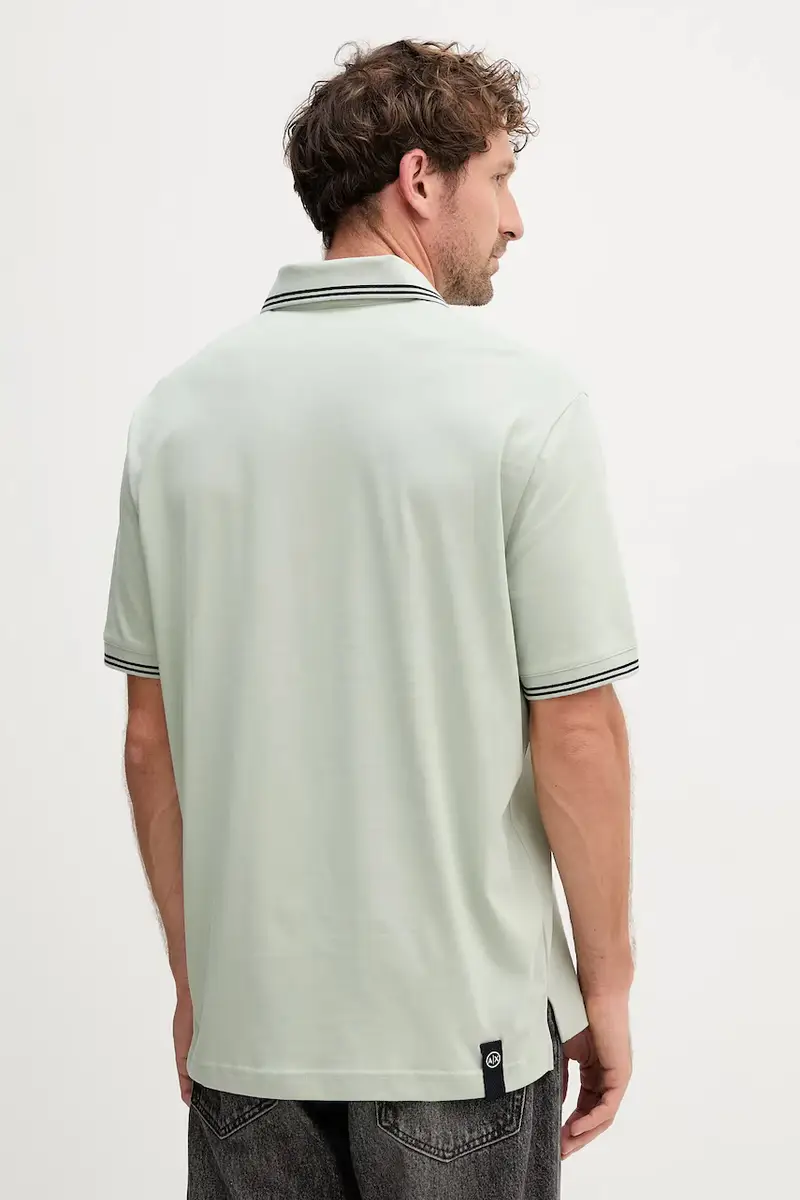 Armani Exchange Polo Uomo Verde 3669193 miniatura 2