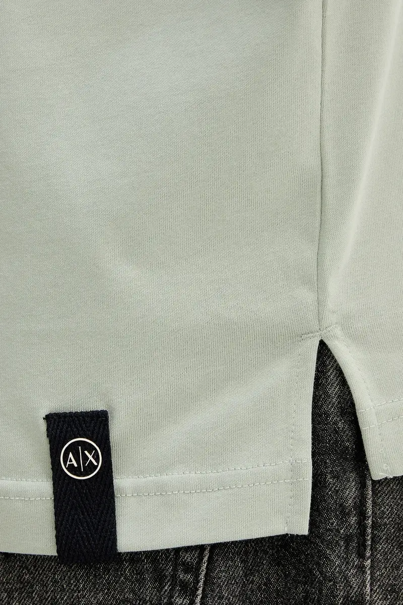 Armani Exchange Polo Uomo Verde 3669193 miniatura 4