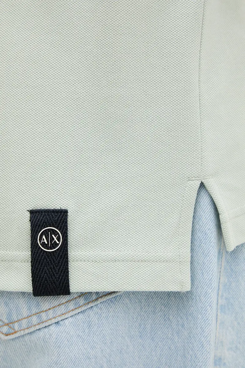 Armani Exchange Polo Uomo Verde 3669203 miniatura 5