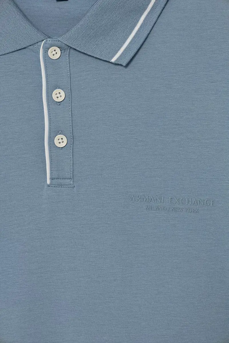 Armani Exchange Polo Uomo Blu 3581365 miniatura 3