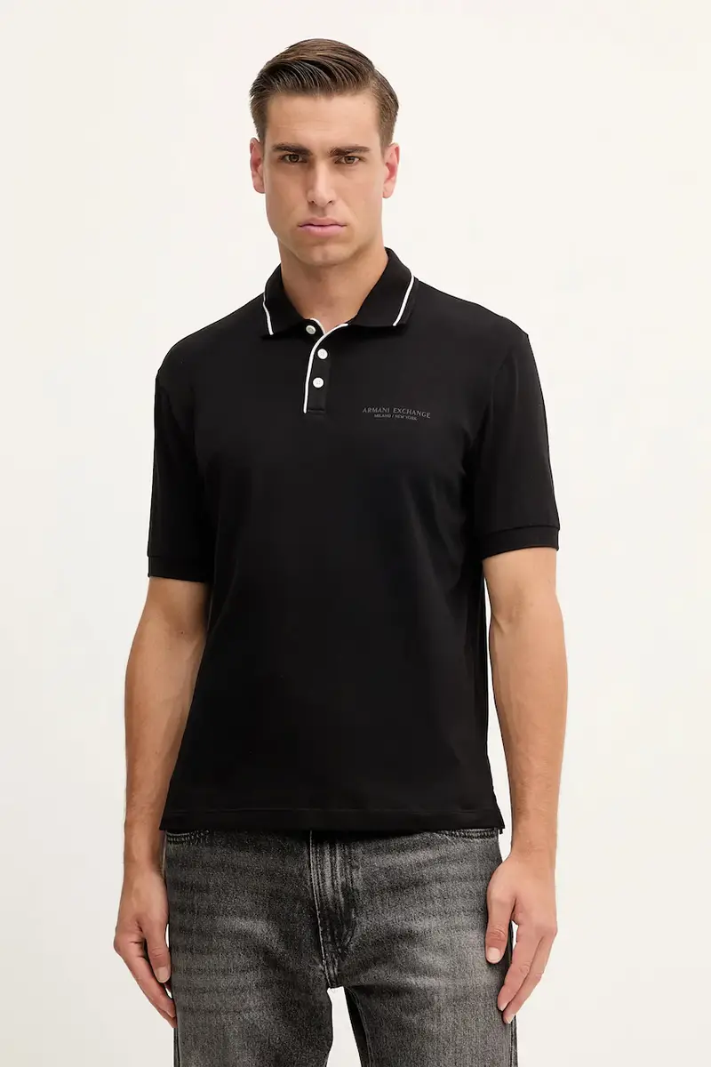 Armani Exchange Polo Uomo Nero 3152560