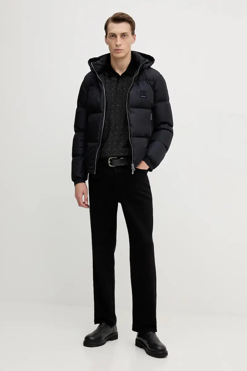 Armani Exchange Polo Uomo Nero 3636497 miniatura 2