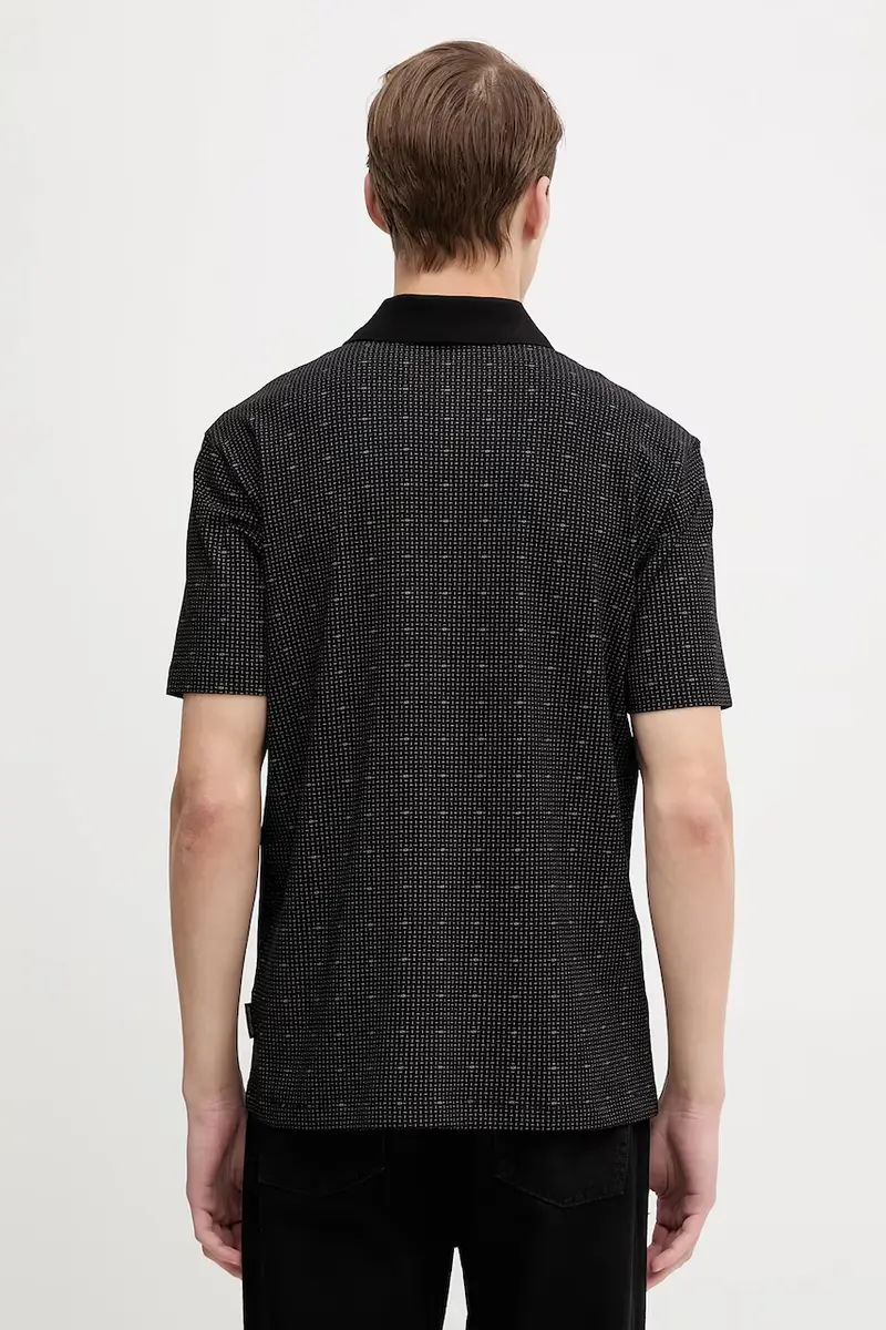 Armani Exchange Polo Uomo Nero 3636497 miniatura 3