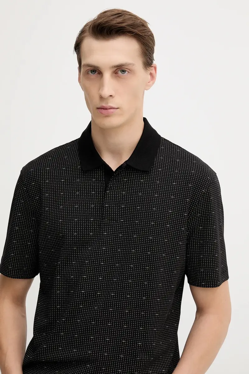 Armani Exchange Polo Uomo Nero 3636497 miniatura 4