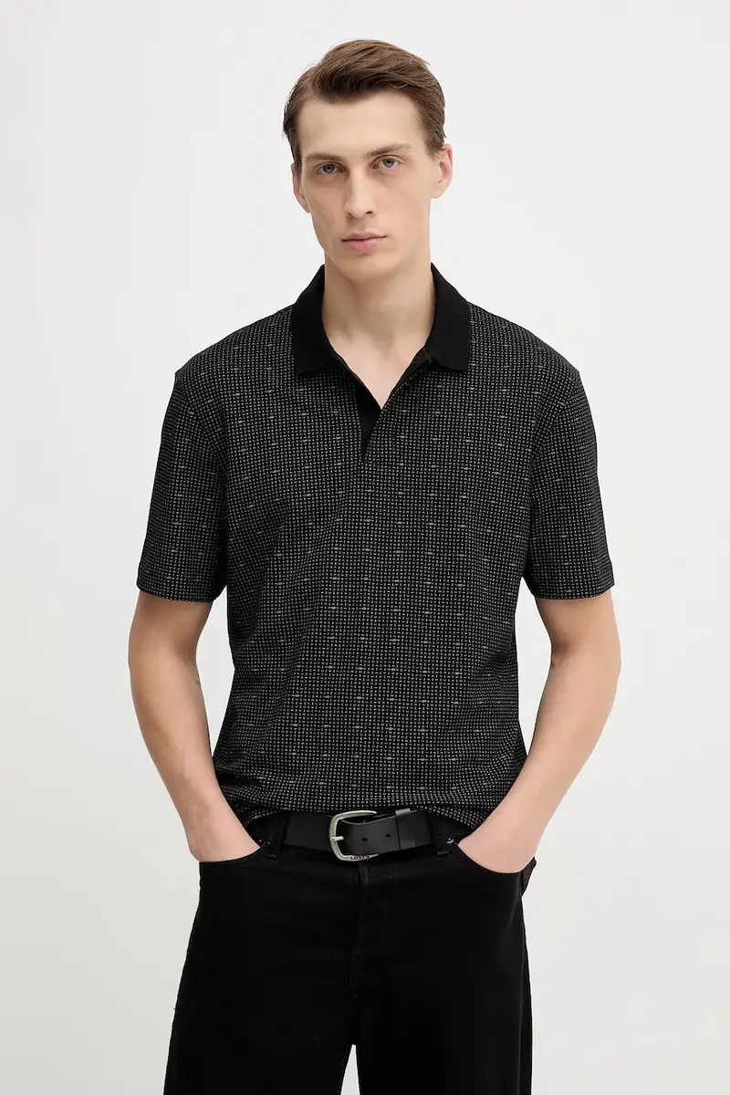 Armani Exchange Polo Uomo Nero 3636497