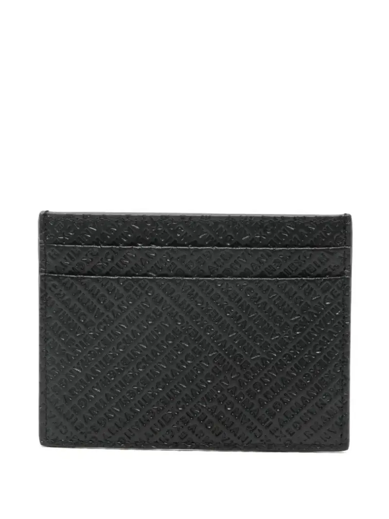 portacarte armani exchange NERO