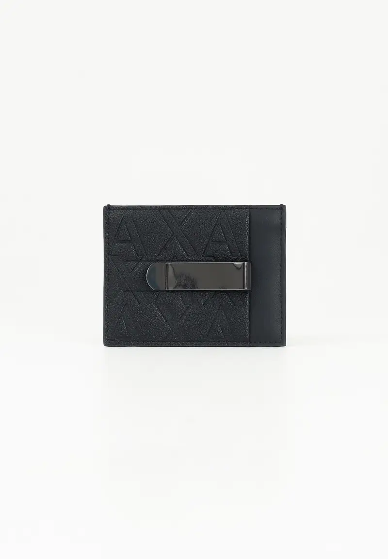 ARMANI EXCHANGE Portacarte nero da uomo miniatura 2