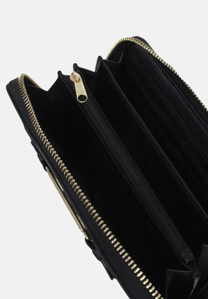 Portafogli nero da donna miniatura 2
