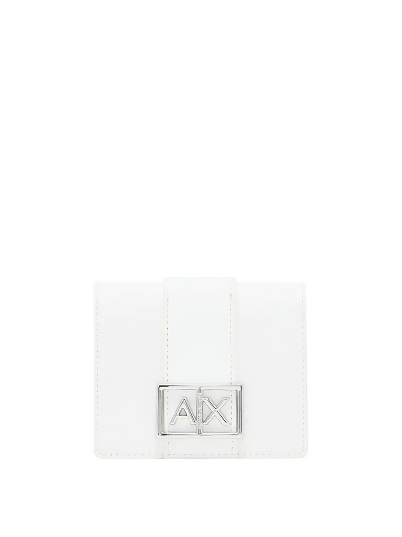 portafoglio armani exchange da donna - bianco