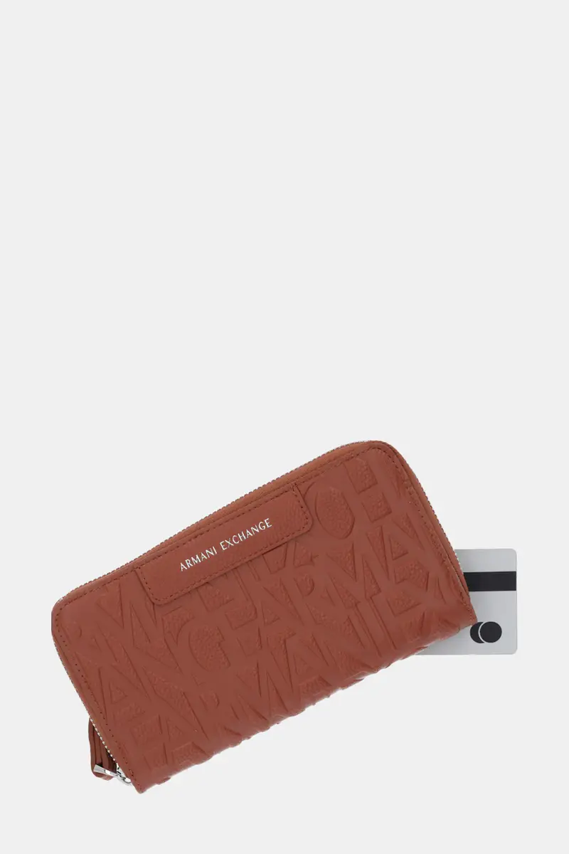 portafoglio donna colore arancione XW001606 AF15774 miniatura 4