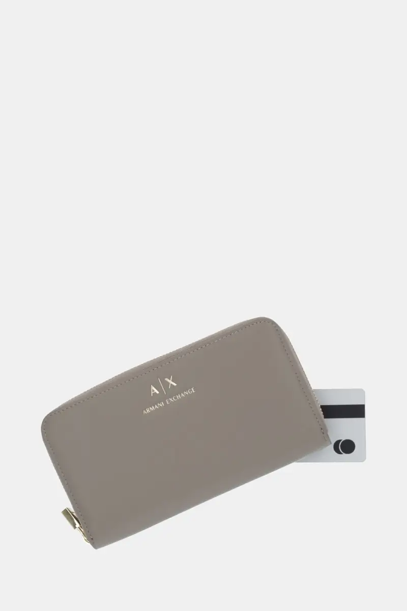 portafoglio donna colore beige XW000359 AF12040 miniatura 4