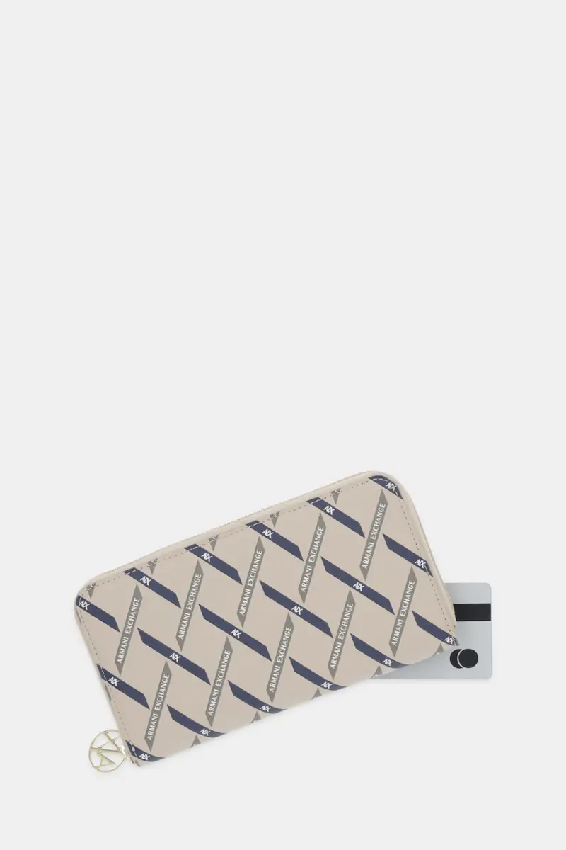 portafoglio donna colore beige XW000359 AF17155 miniatura 3