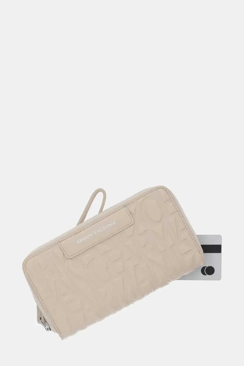 portafoglio donna colore beige XW001606 AF15774 miniatura 4