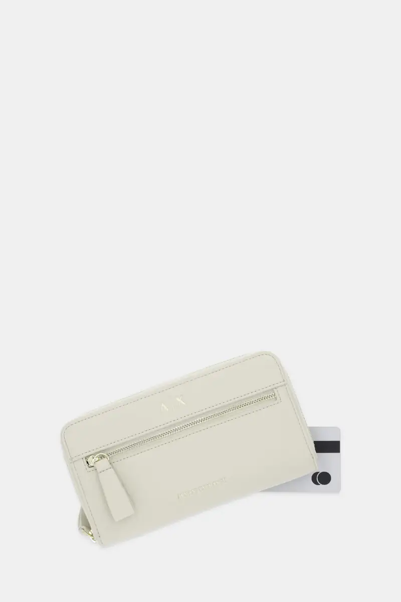 portafoglio donna colore beige XW002124 AF17117 miniatura 3