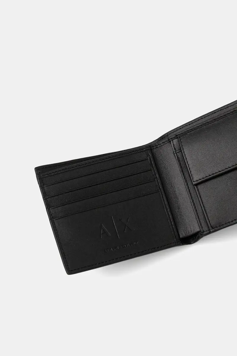 portafoglio in pelle uomo colore nero XM000167 AF19502 miniatura 2