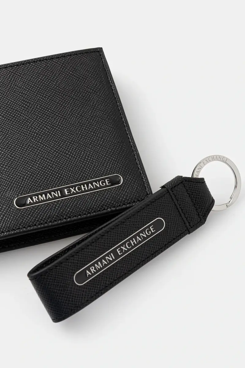 Armani Exchange Portachiavi Uomo Nero 3152264 miniatura 2