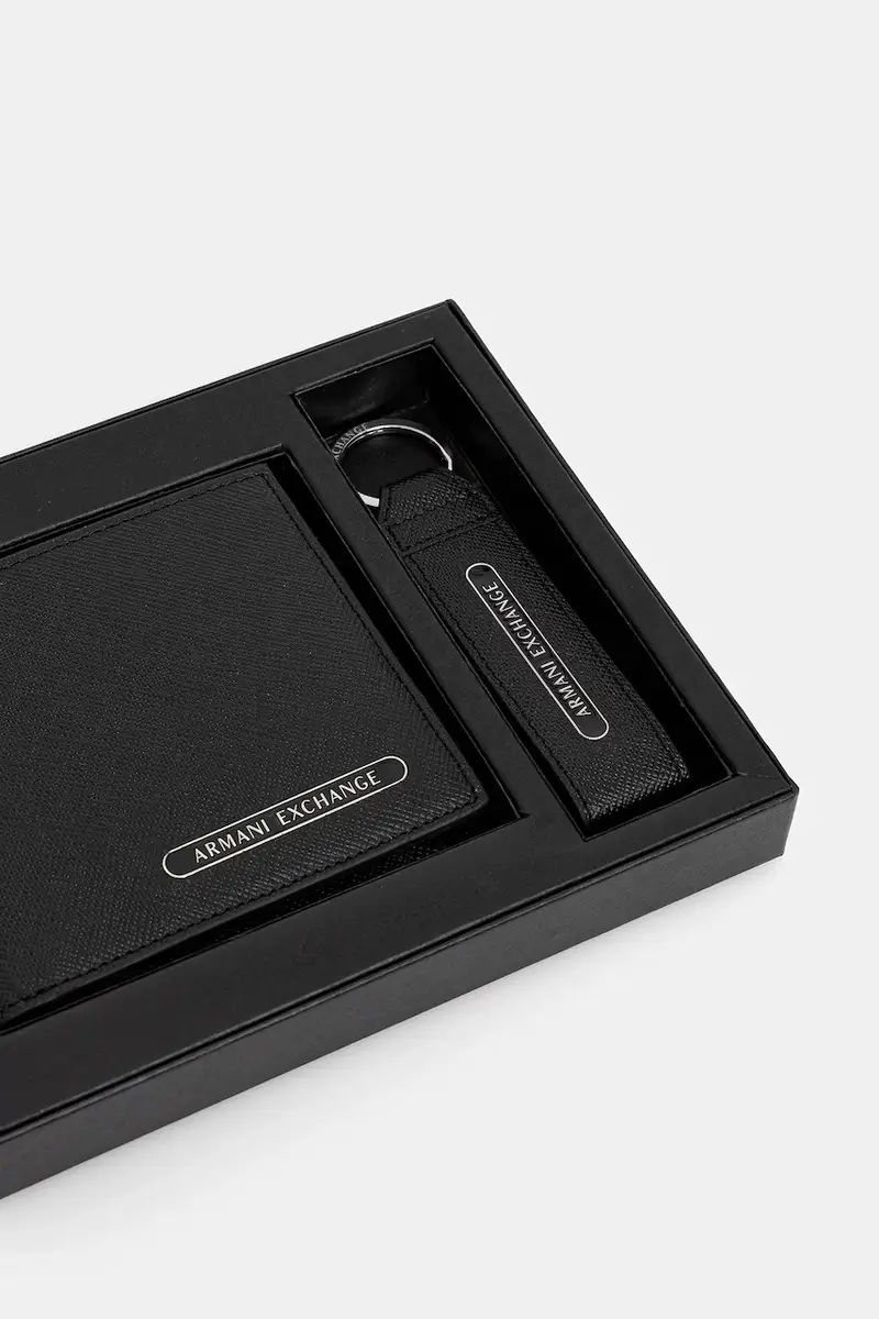 Armani Exchange Portachiavi Uomo Nero 3152264 miniatura 3