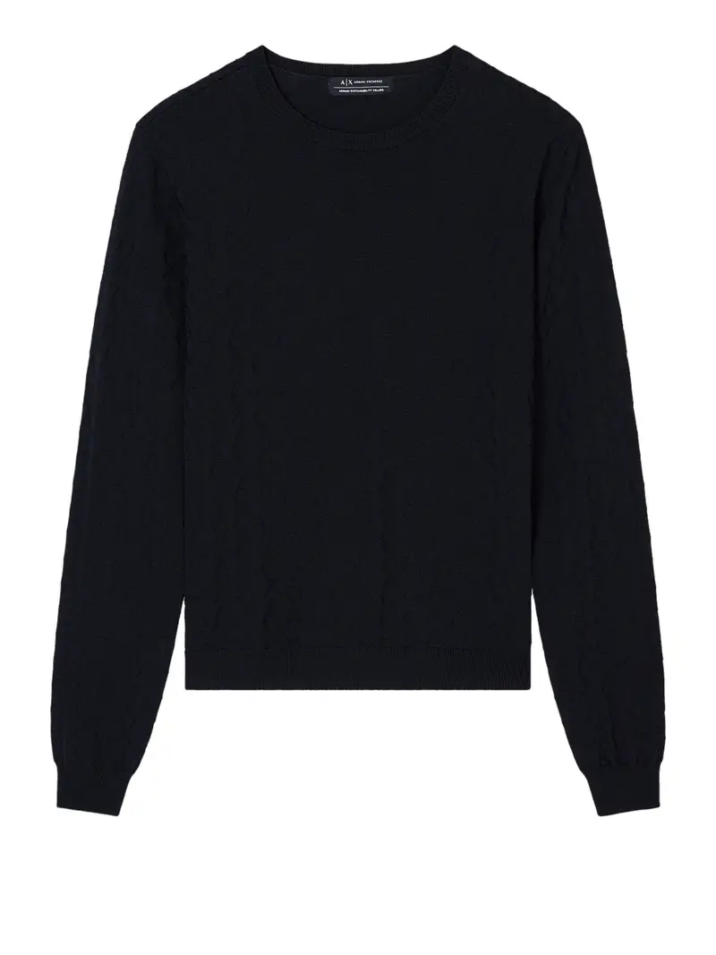 pullover armani exchange da donna - nero