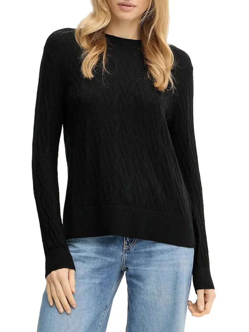 pullover armani exchange da donna - nero